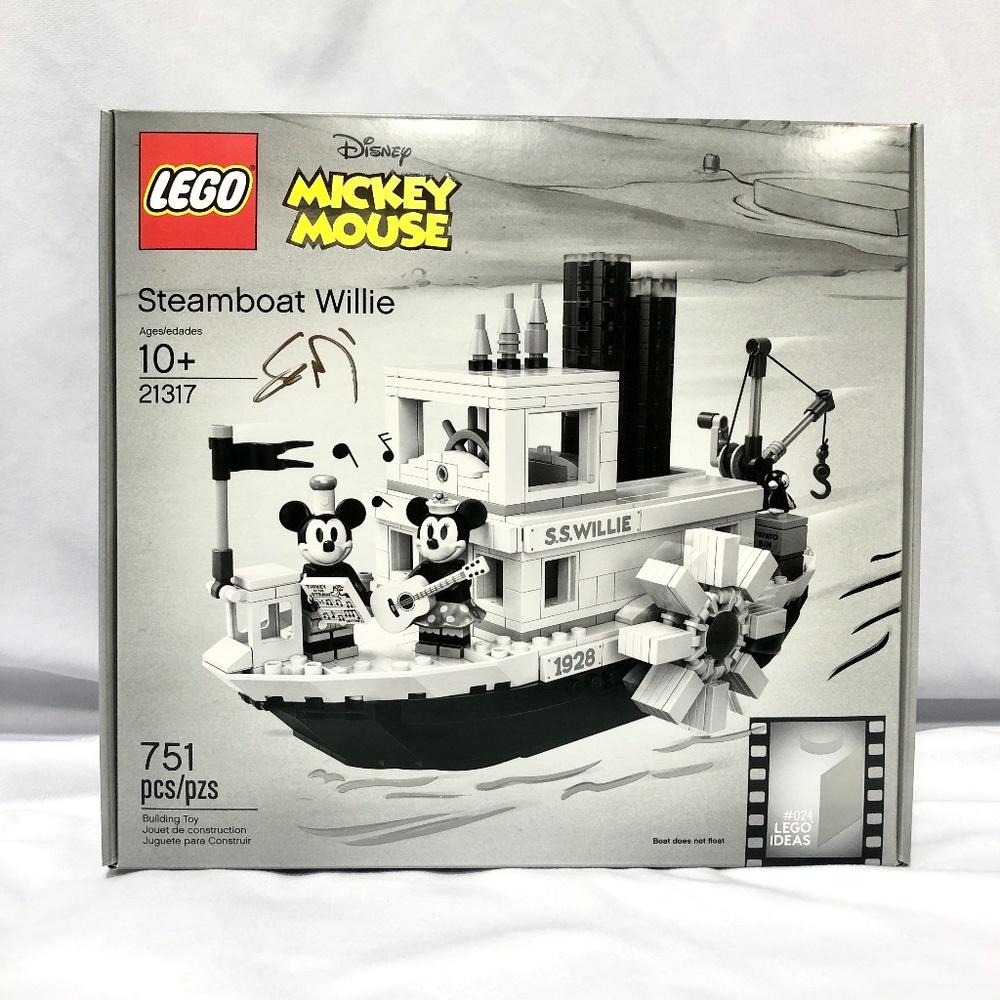 Lego IDEAS 21317 Disney Mickey Mouse Steamboat Willie Artist Signed Misprint #24 - Picture 1 of 7